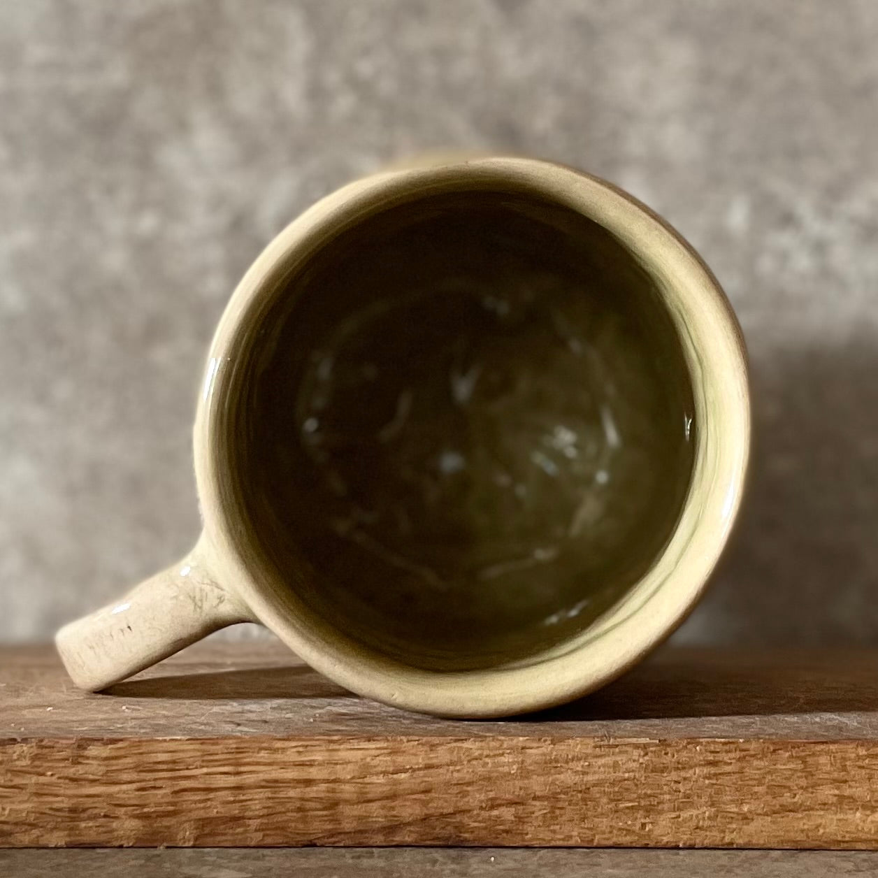 Big mug with saying about coffee