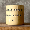 Yellow tumbler mug PRINCIPESSA