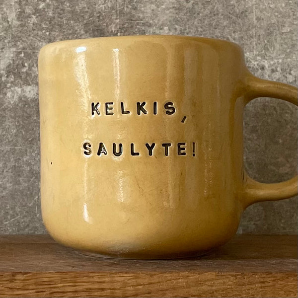 Big yellow mug KELKIS SAULYTE