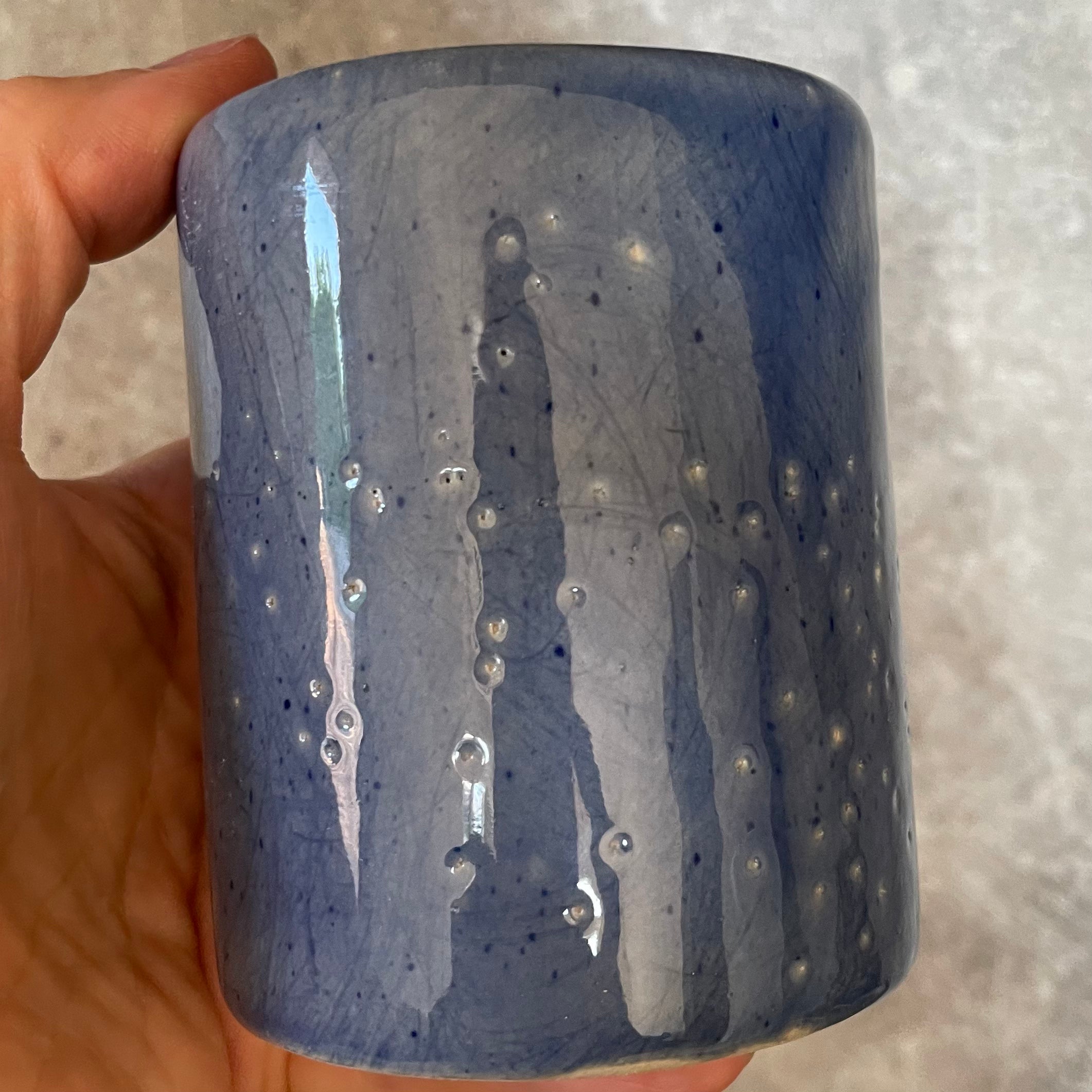 Blue tumbler coffee mug for a teacher