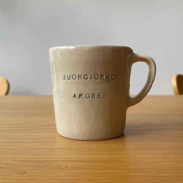 MUG WITH QUOTE "BUONGIORNO AMORE!"